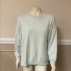 American Eagle Ahh-amazingly Soft Mint Crew Neck Sweatshirt Jegging Fit